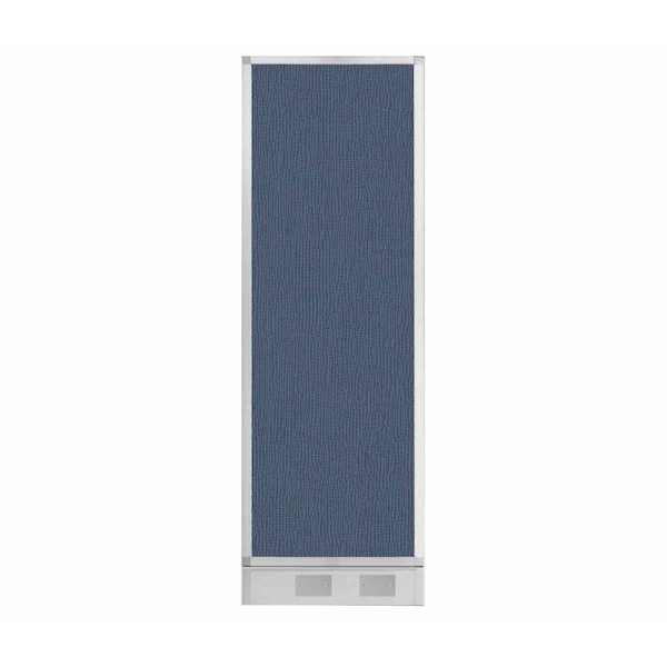 Versare Hush Panel Configurable Cubicle Partition 2' x 6' Ocean Fabric w/ Cable Channel 1856215 - main